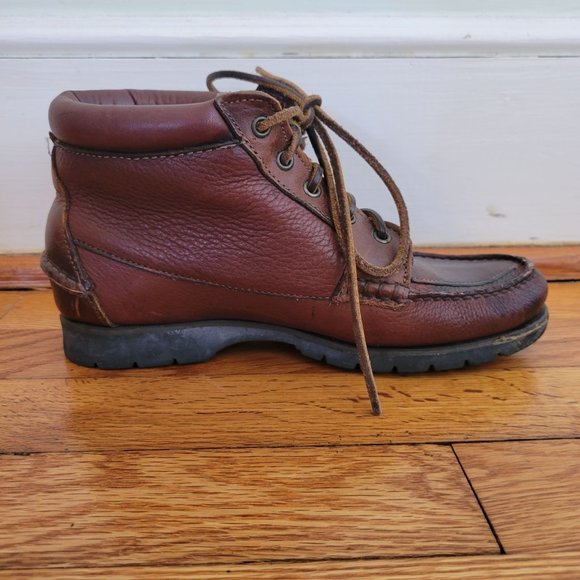 Timberland‎ 7M Brown Leather Hiking Work Boots Waterproof Vintage - Picture 9 of 9